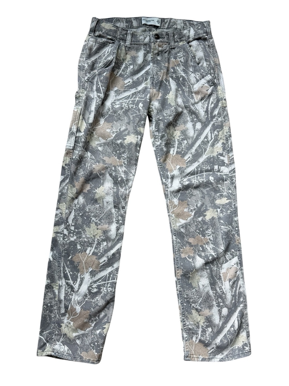 Abercrombie Kids Realtree Camo Cargo Pants Loose Fit Utility Carpenter 13/14